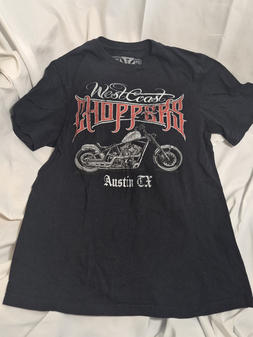 West Coast Choppers Austin TX Biker Graphic Tee S Grunge Streetwear Motorcycle